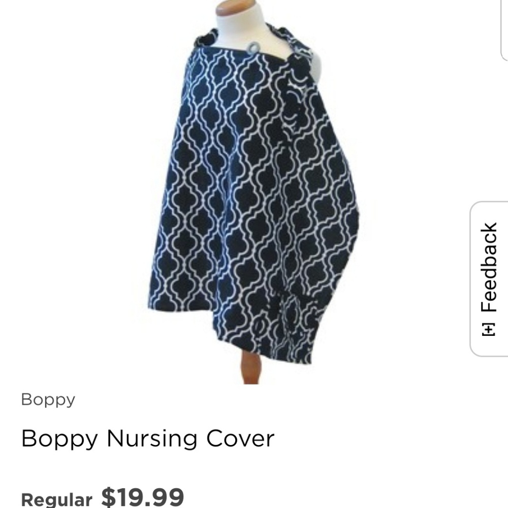 NWOT Boppy Nursing Breast Feeding Cover Apron